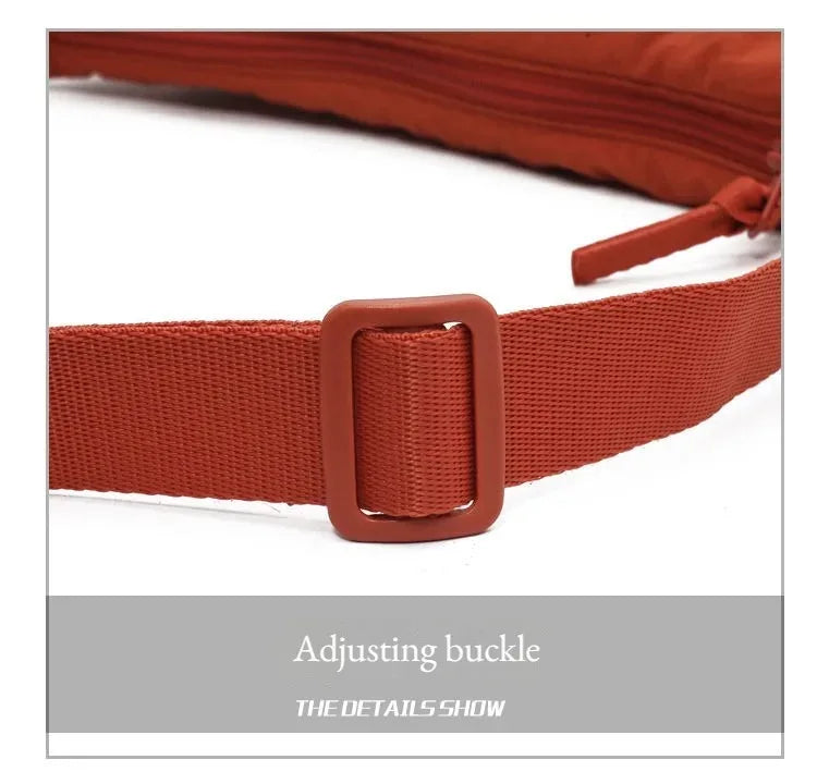New Simple and Casual Solid Color Nylon Large Capacity Women's Dumpling Bag Shoulder Bag for Travel and Commuting