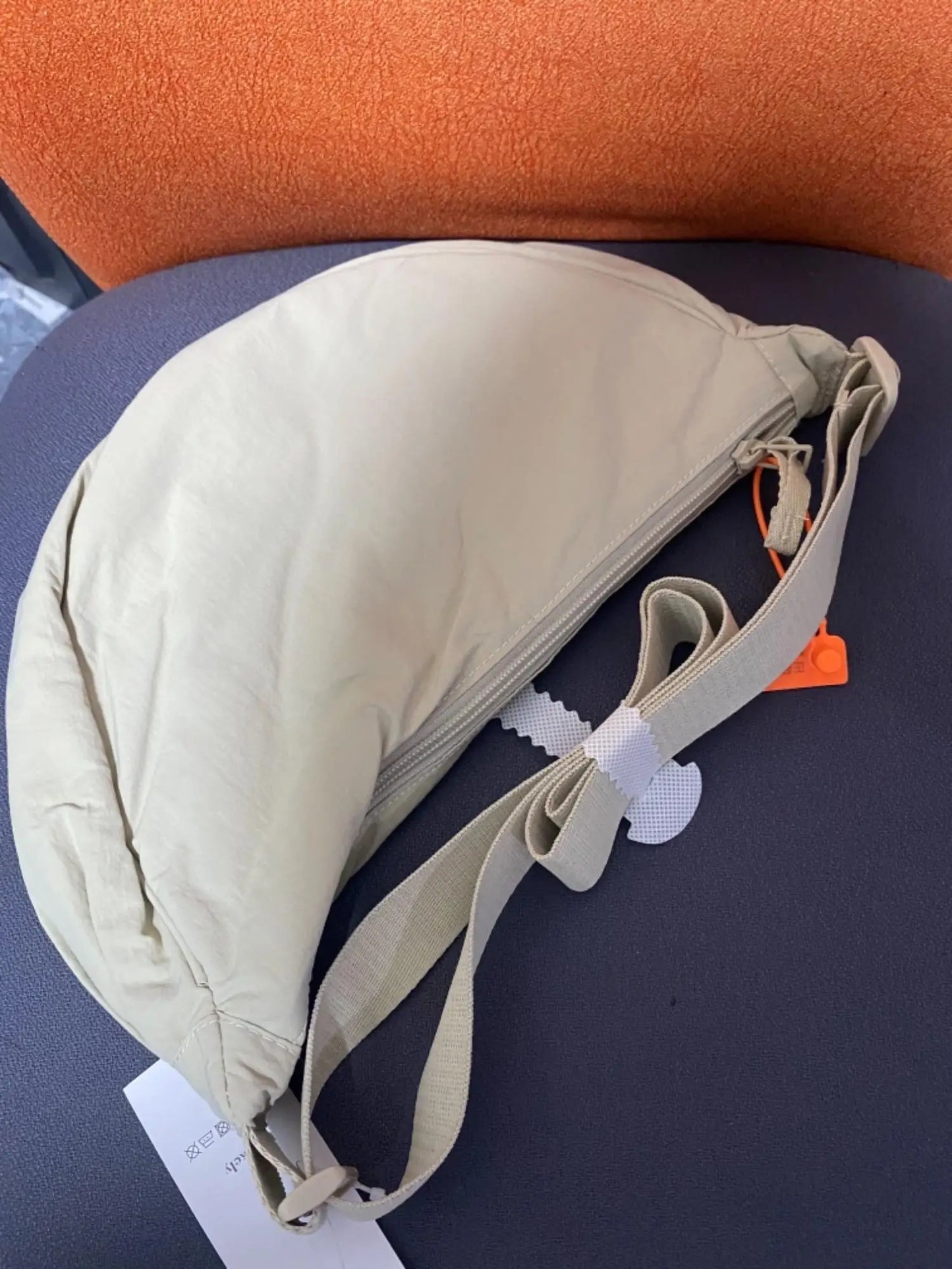 Japanese Style Dumpling Shape Adjustable Lightweight Single Shoulder Bag Underarm Bag Casual Simple Style Unisex Bag