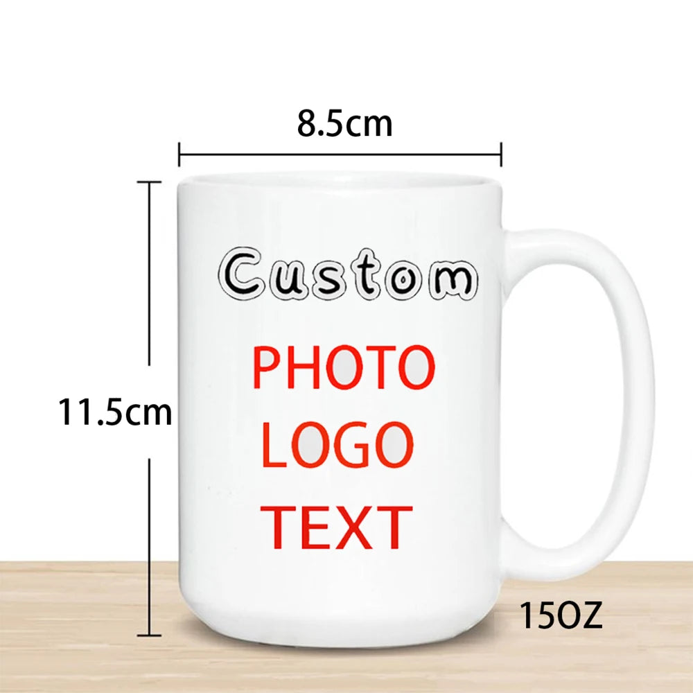 Personalized Photo Mug — Custom Name, Logo & Text