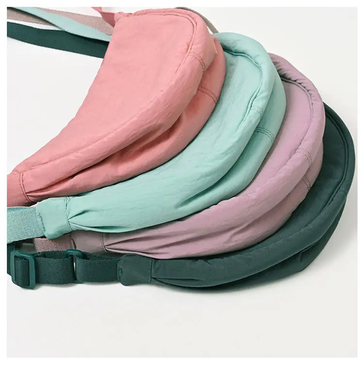Nylon Hobos Women's Shoulder Dumpling Bag Large Capacity Travel Crossbody Half Moon Bags Outdoor Phone Pouch Handbags Wholesale