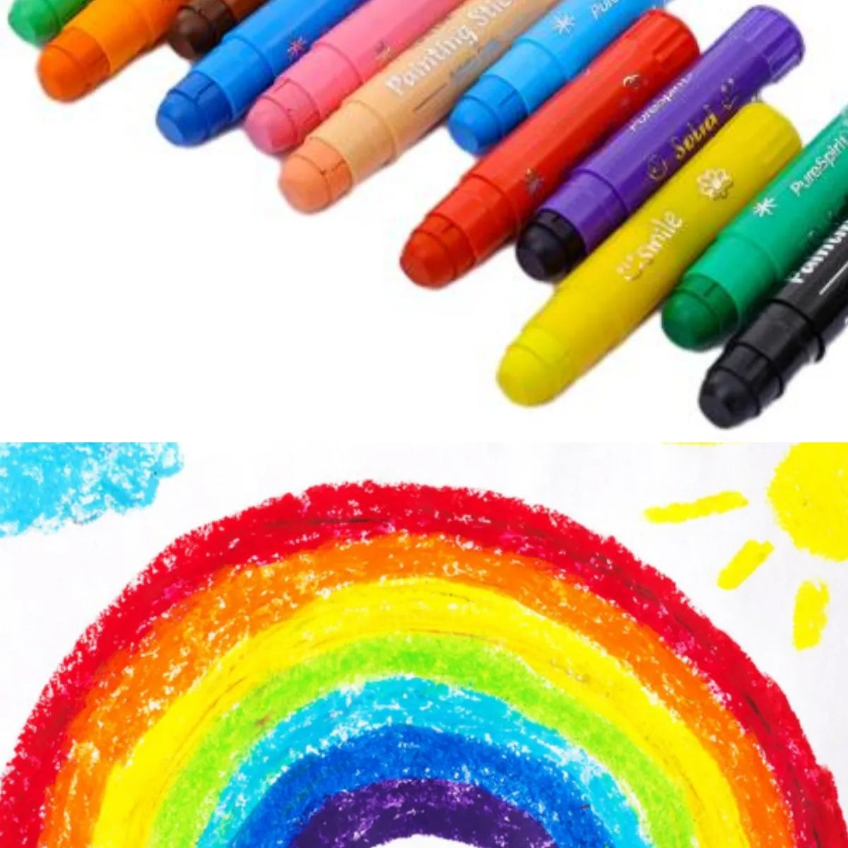 Solid Paint Sticks Set — Washable Colors for Kids & Students