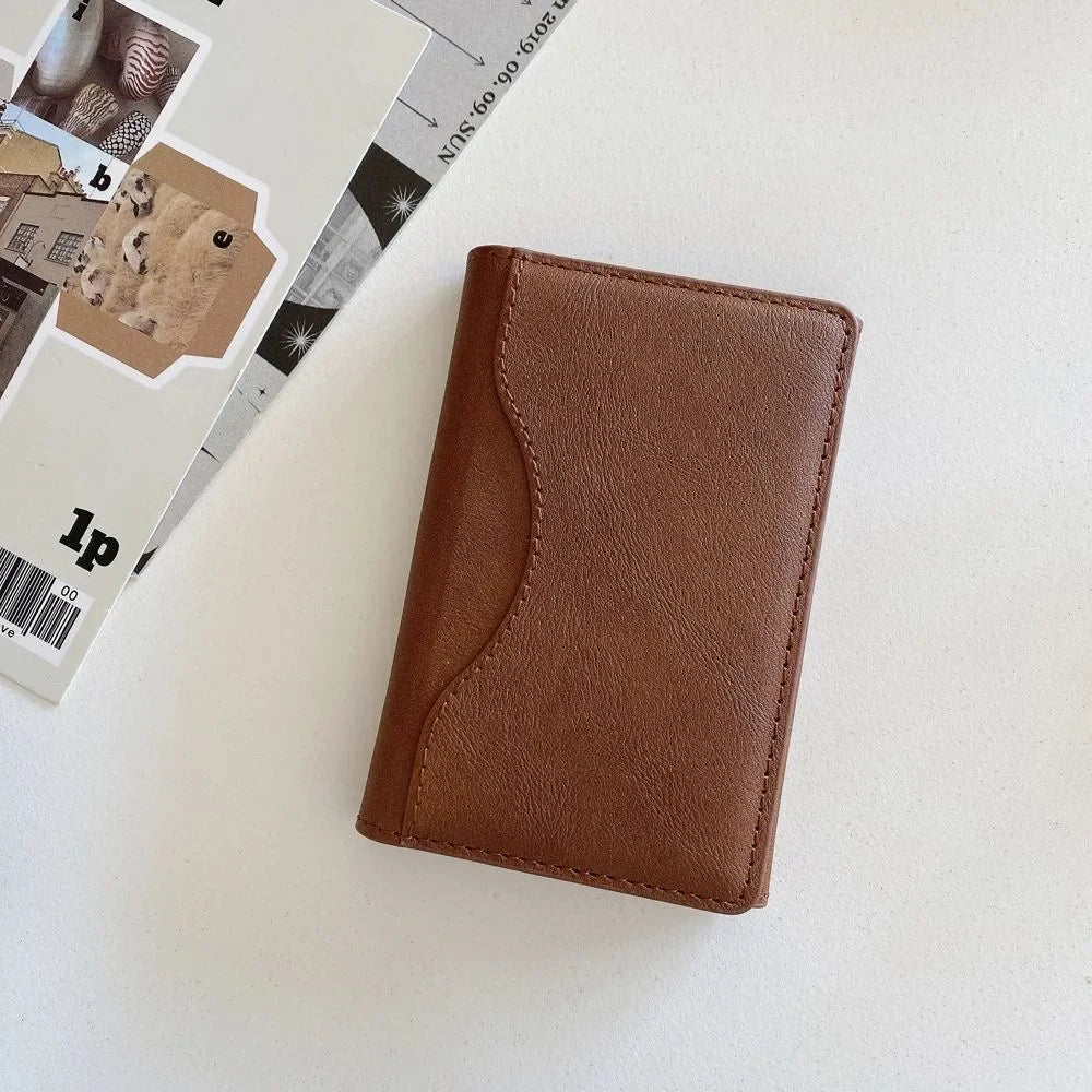 Magnetic Folding Phone Wallet & Stand — PU Leather