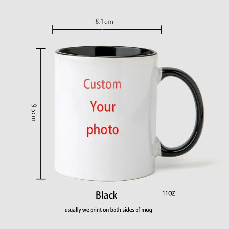Personalized Photo Mug — Custom Name, Logo & Text