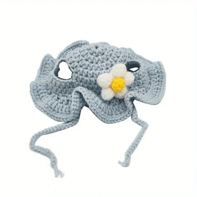 Cute Floral Pet Hat for Cats & Small Dogs