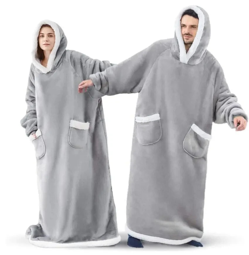 Oversized Wearable Fleece Blanket Hoodie