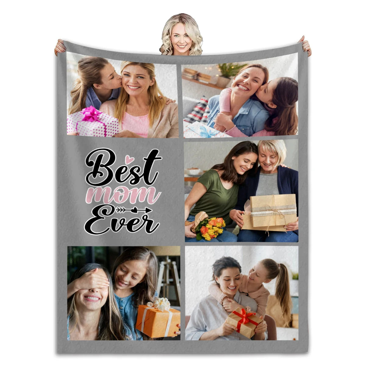 Custom Photo Blanket for Mom | Personalized Blanket