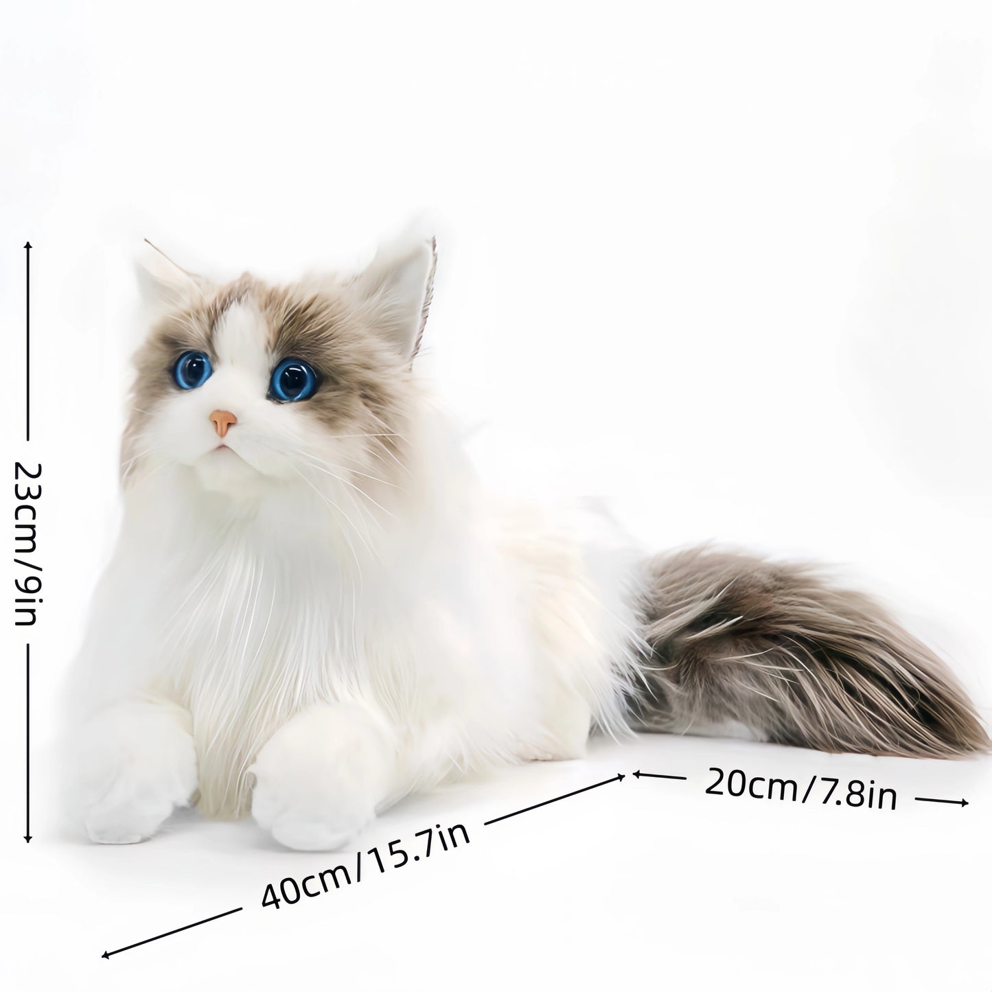 Simulation Kitten Plush Doll — Lifelike Soft Cat Toy for Kids & Cat Lovers