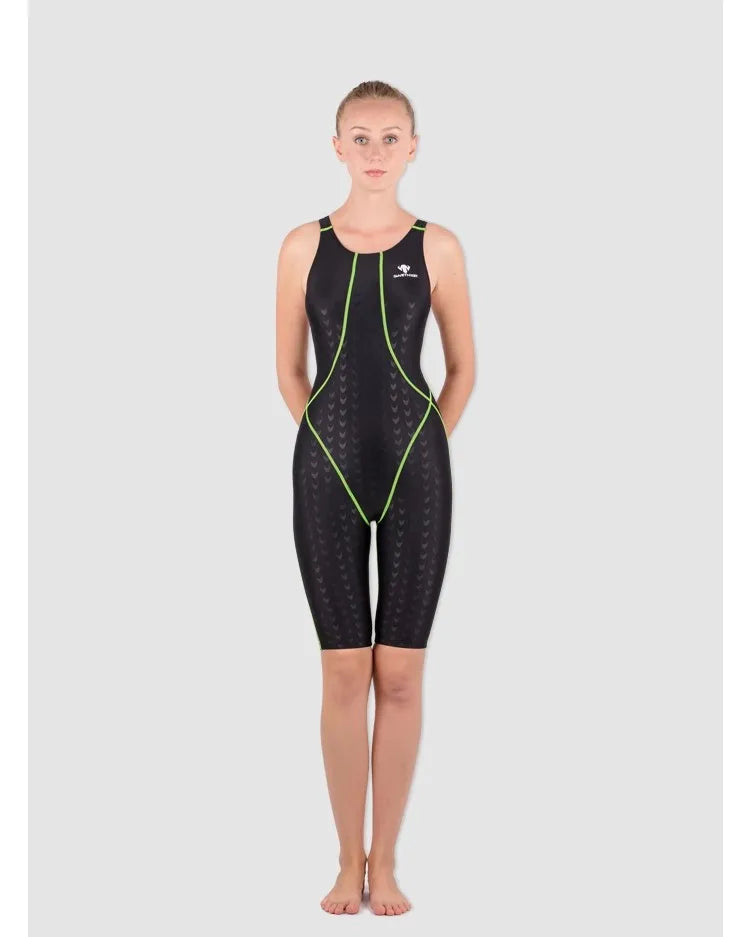 Women's Professional Training One-Piece Swimsuit — Quick Dry Racerback