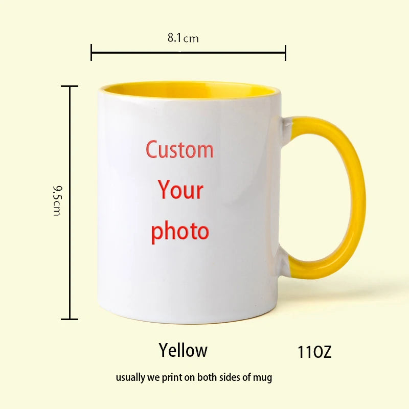 Personalized Photo Mug — Custom Name, Logo & Text