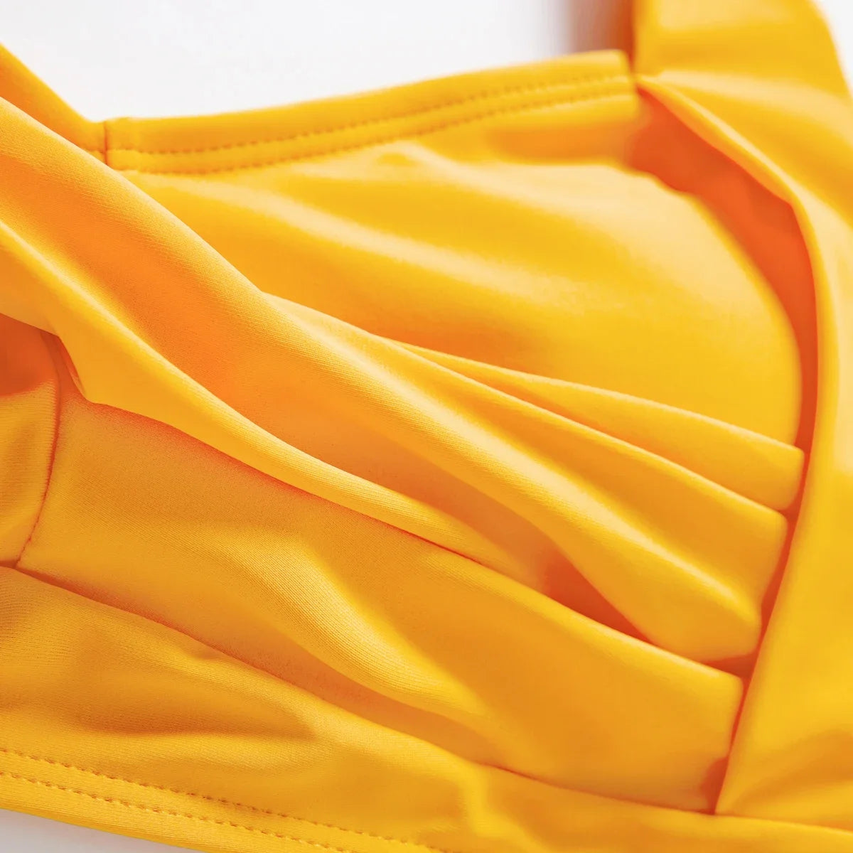 Family Matching Lemon Print Halter Swimsuit Set — Two-Piece & Swim Trunks
