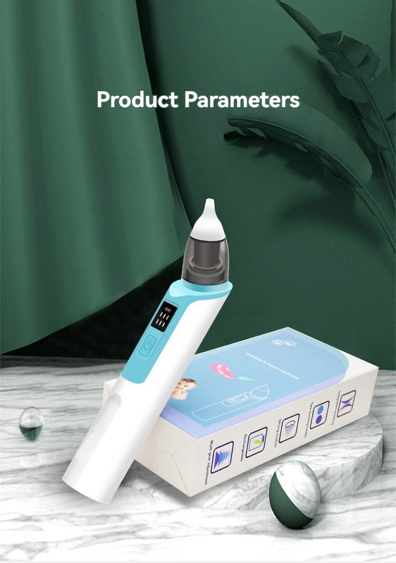 Baby Electric Nasal Aspirator — Rechargeable Newborn Nose Cleaner