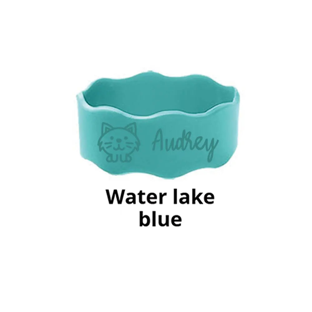 Custom Name Silicone Cup Sleeve with Cute Cat Design, Personalized Kids Water Bottle Band for School & Daycare