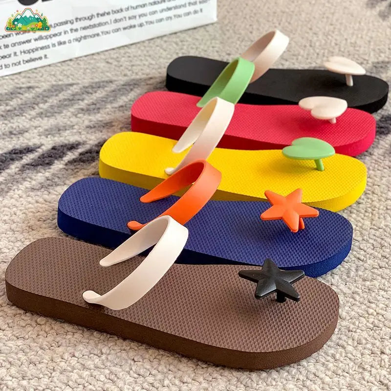 Women's Y2K Beach Slippers — Anti-Slip Flat Flip Flops for Summer & Outdoor