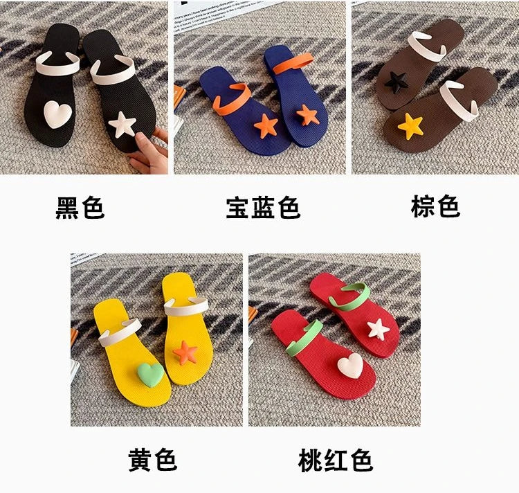 Women's Y2K Beach Slippers — Anti-Slip Flat Flip Flops for Summer & Outdoor