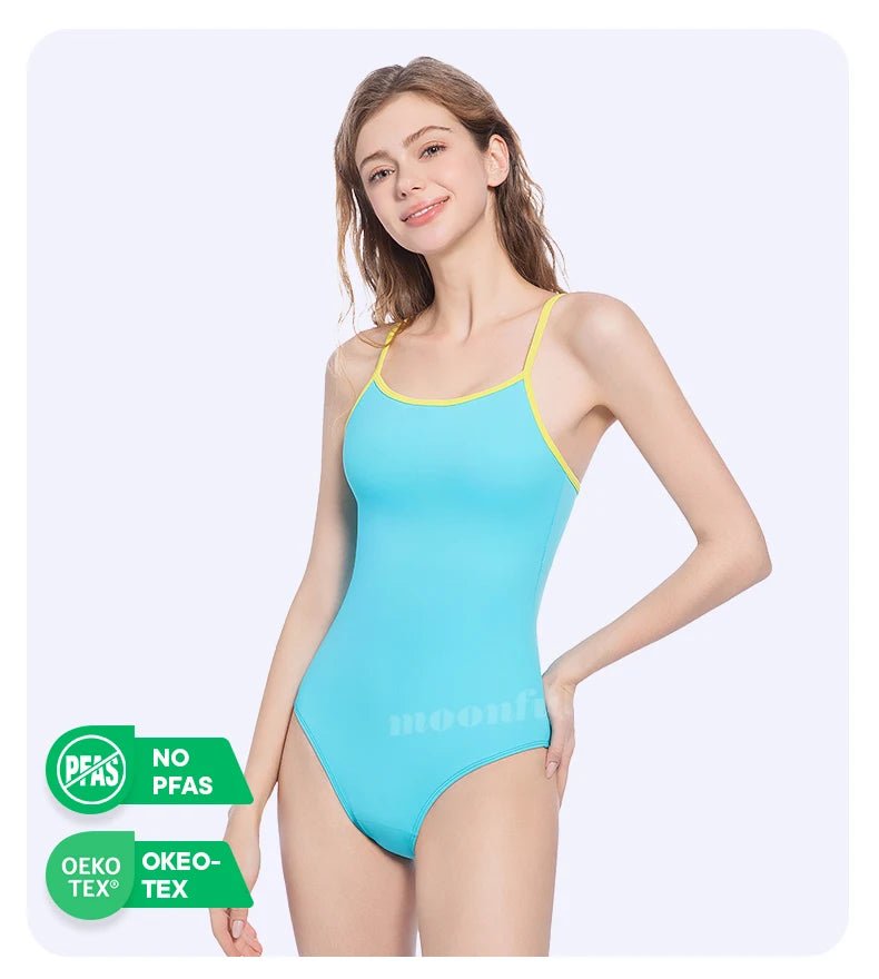 Teen Period One-Piece Swimsuit — Leak-Proof Menstrual Swimwear for Girls