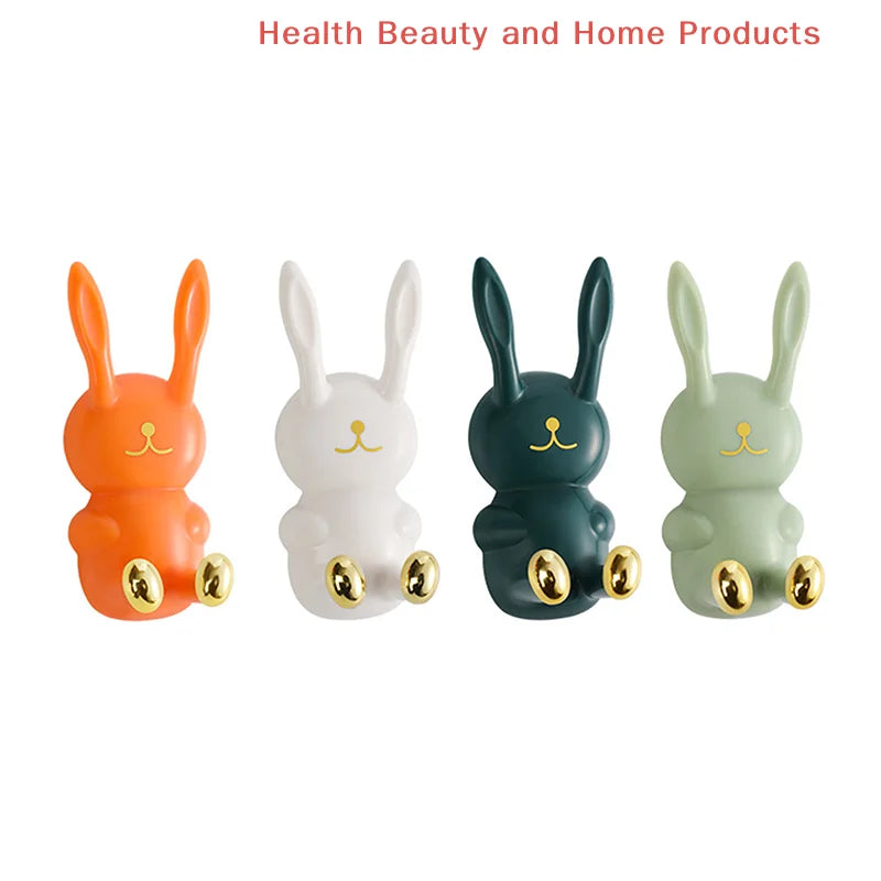 Cute Rabbit Wall Hook — Punch-Free Strong Adhesive Multifunctional Hanger
