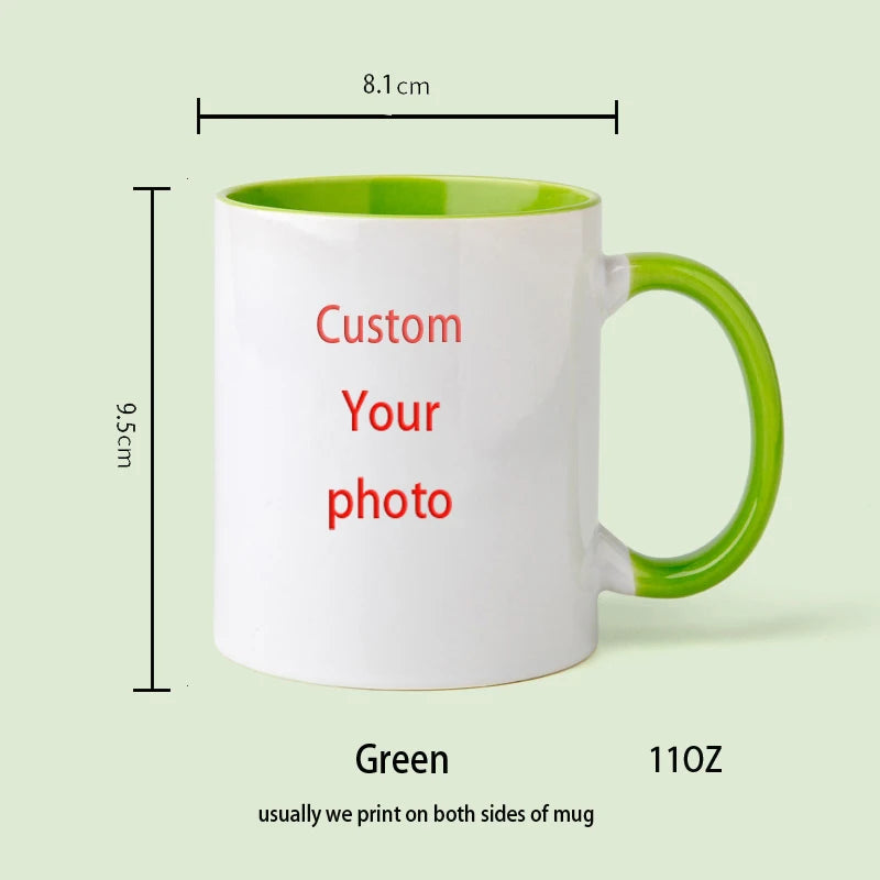 Personalized Photo Mug — Custom Name, Logo & Text