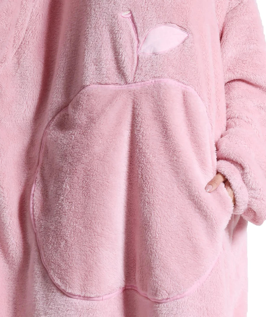 Cartoon Plush Wearable Blanket Hoodie for Adults