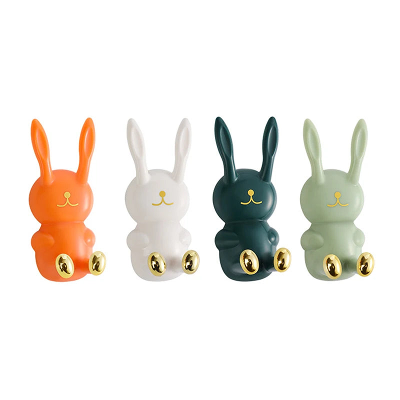 Cute Rabbit Wall Hook — Punch-Free Strong Adhesive Multifunctional Hanger
