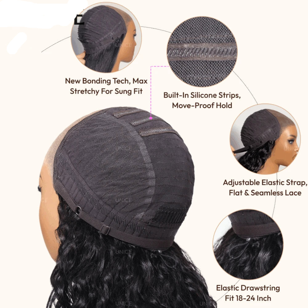 Chestnut Brown Ombre Yaki Straight Bob Wig | 7x5 & 13x4 Glueless Lace | 100% Human Hair