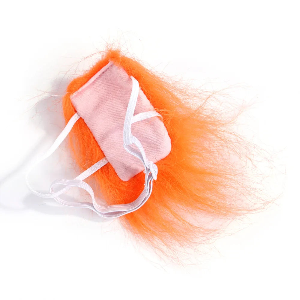 Halloween Pet Wig Cosplay Prop — Funny Hair Hat for Dogs & Cats