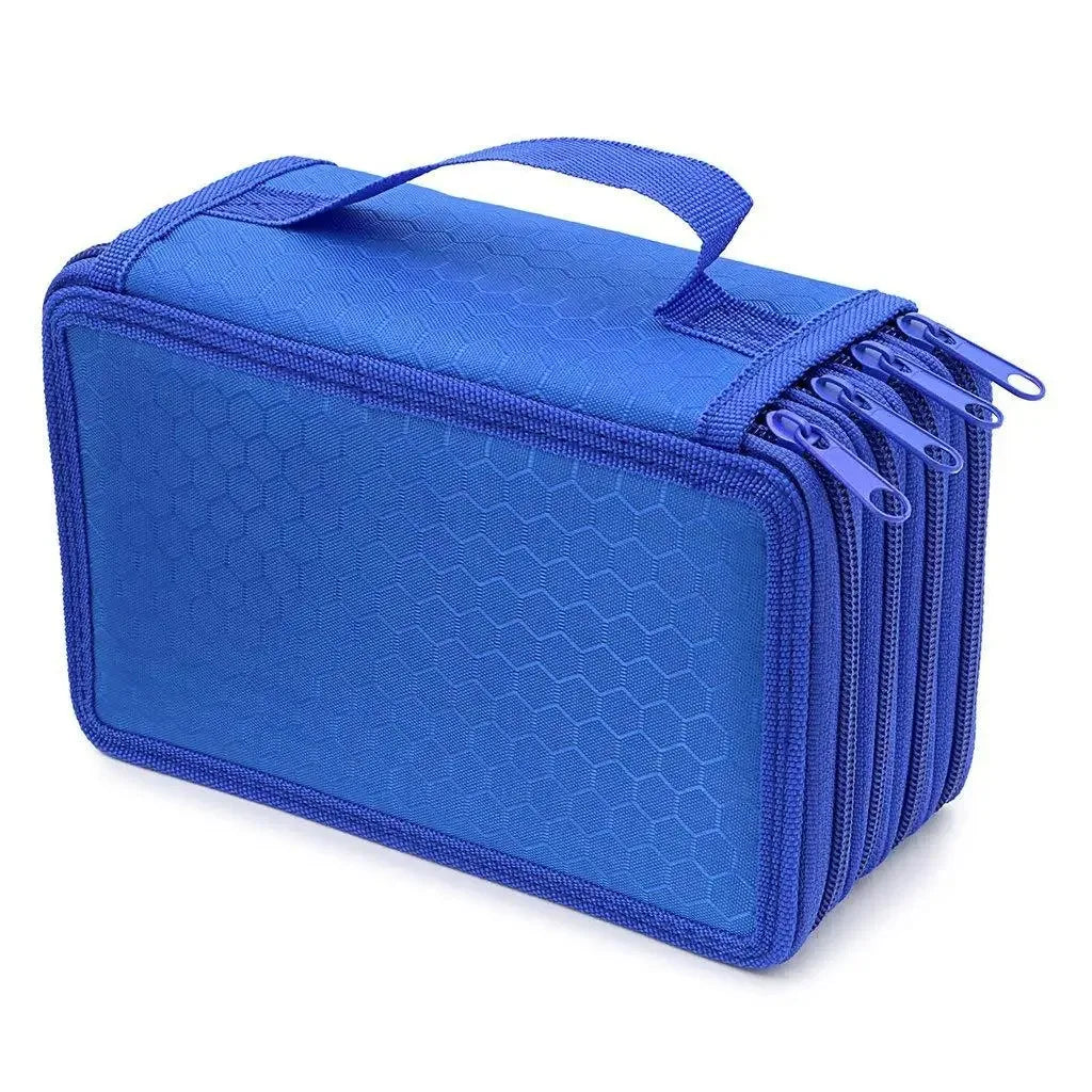 72 Holes Four Layers Pencil Case — Large Capacity Kawaii Pen Storage Bag