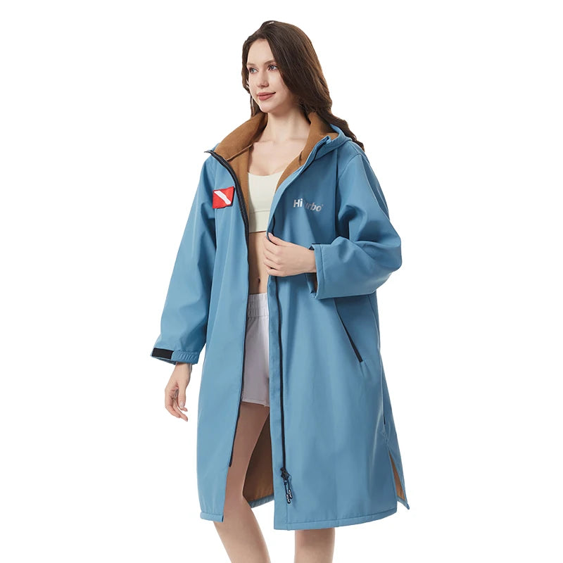 Hooded Waterproof Changing Cape – Windproof Quick-Dry Surf Robe