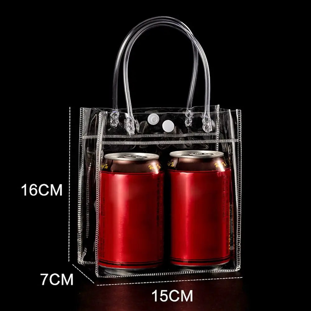 Clear PVC Candy Handbag — Transparent Jelly Tote Bag