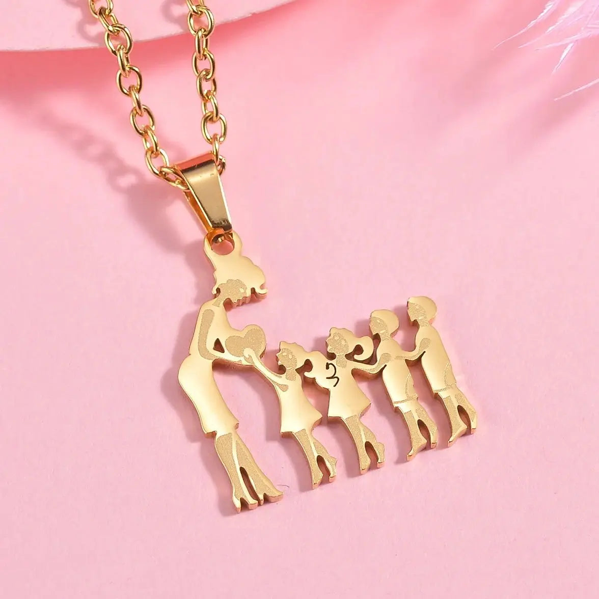 Personalized Mama & Kids Family Necklace