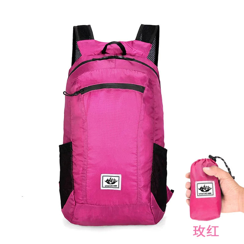 Lightweight Foldable Backpack – Large Capacity Colorful School Bag