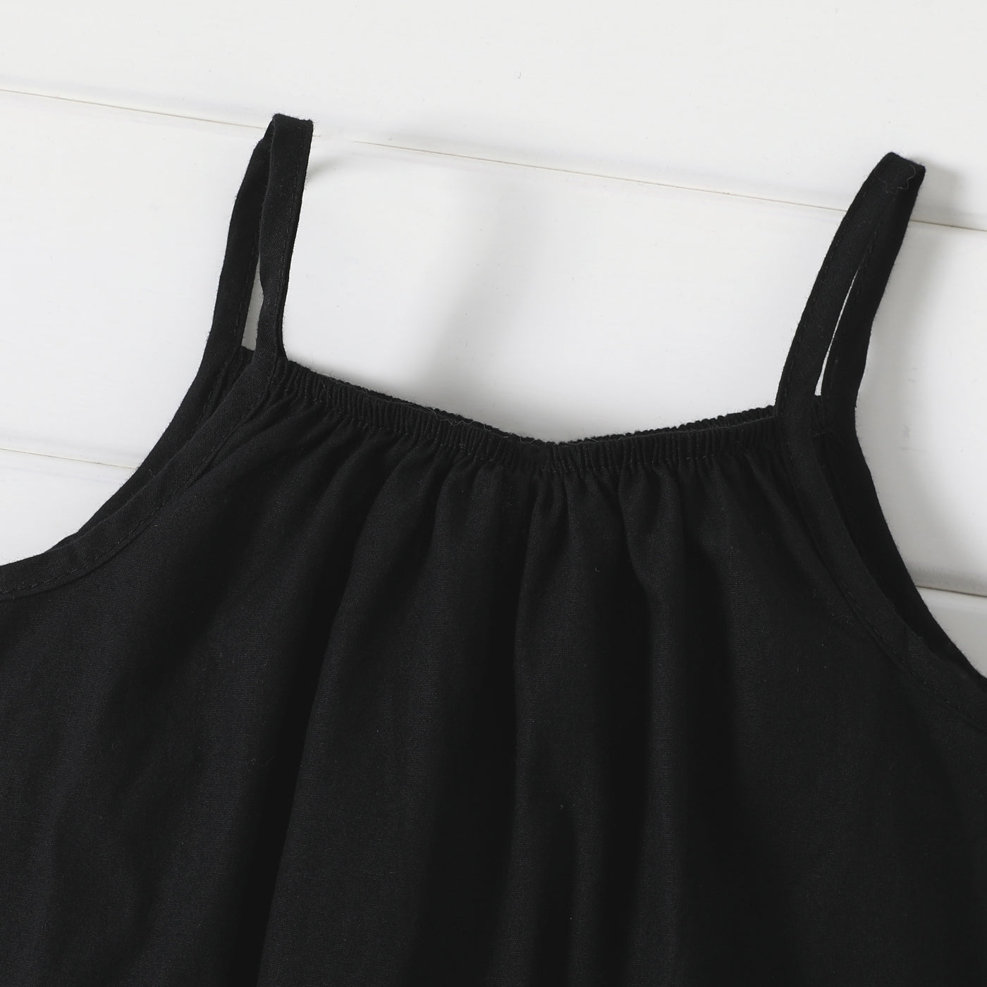 Baby Girl Cotton Sleeveless Harem Overalls — Soft & Breathable