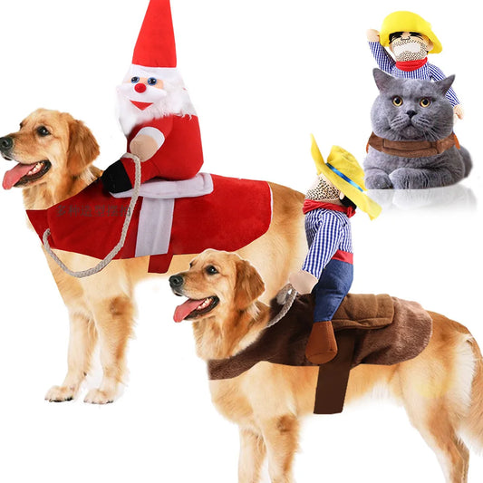 Cowboy Rider Dog Costume