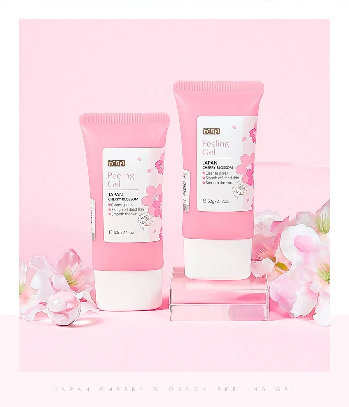 Sakura Face Deep Cleaning Exfoliating Gel Skin Care Whitening Moisturizer Repair Facial Scrub Skin Care 60g