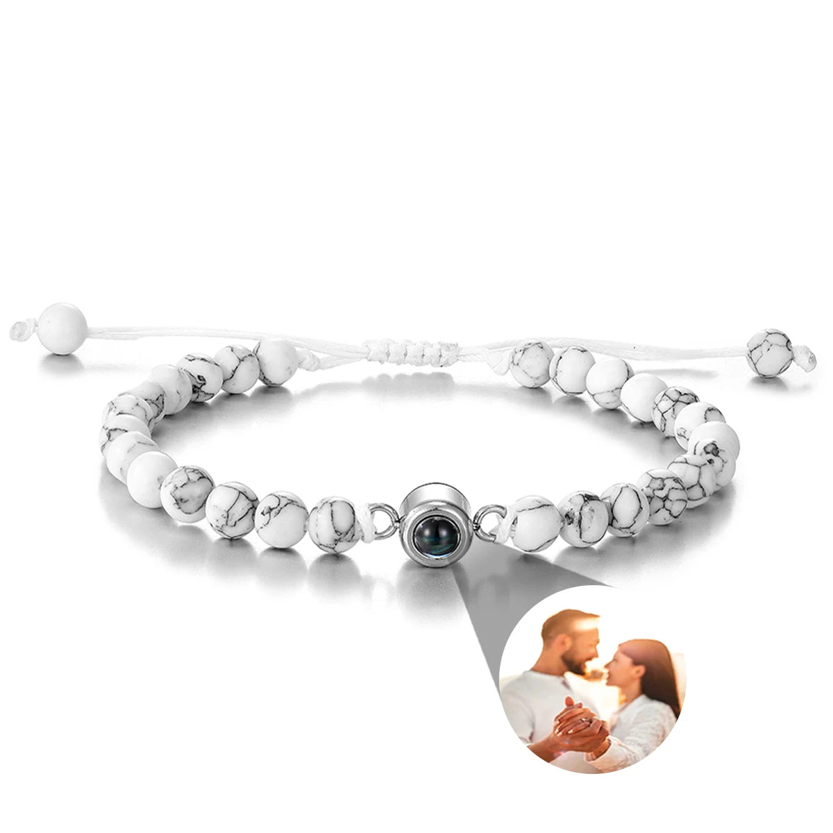 Personalized Photo Projection Bracelet — Custom Memory Jewelry