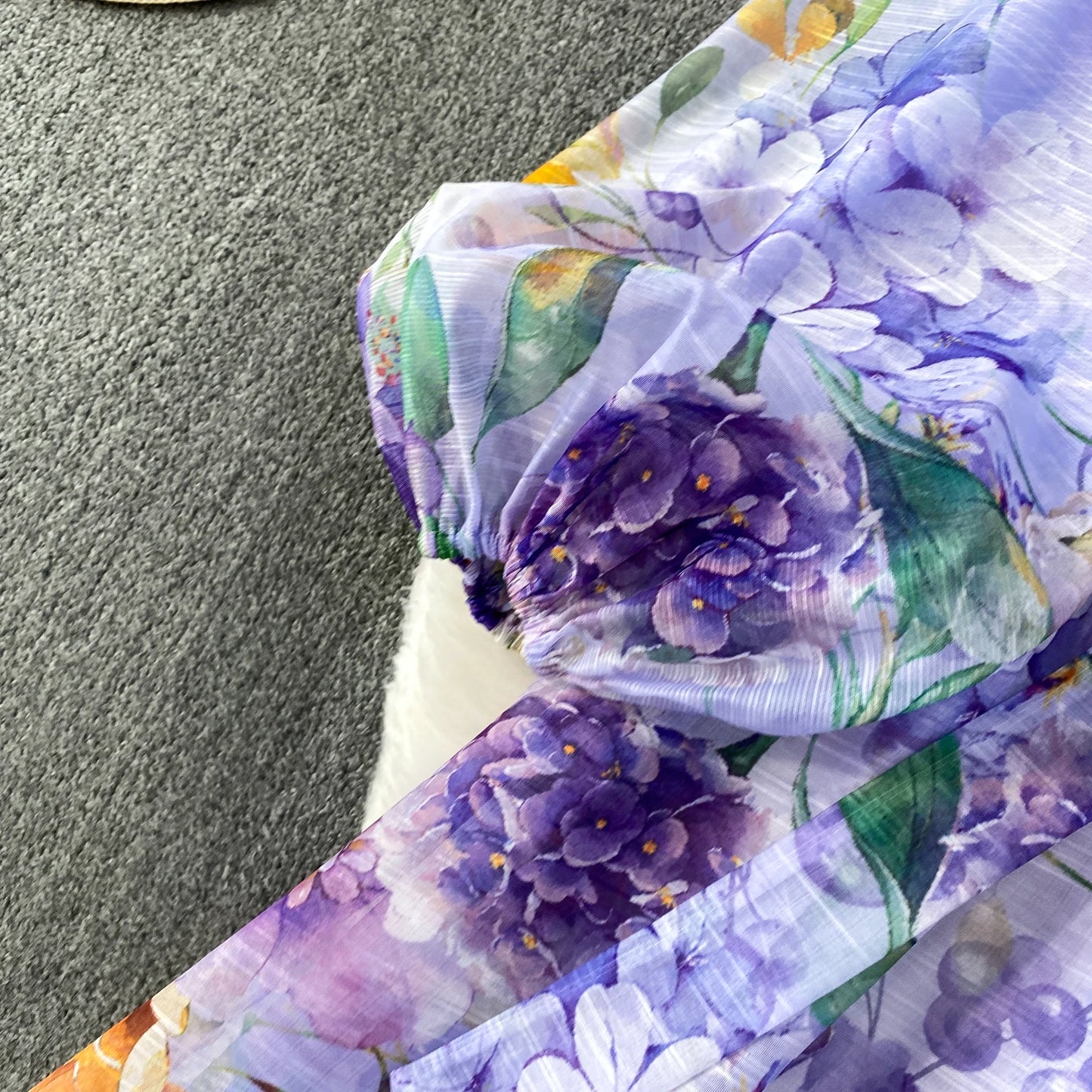 Elegant French Style round Neck Long Sleeve Dress Women's Spring Autumn Heavy Work Floral Embroidery A-Line Skirt Dress