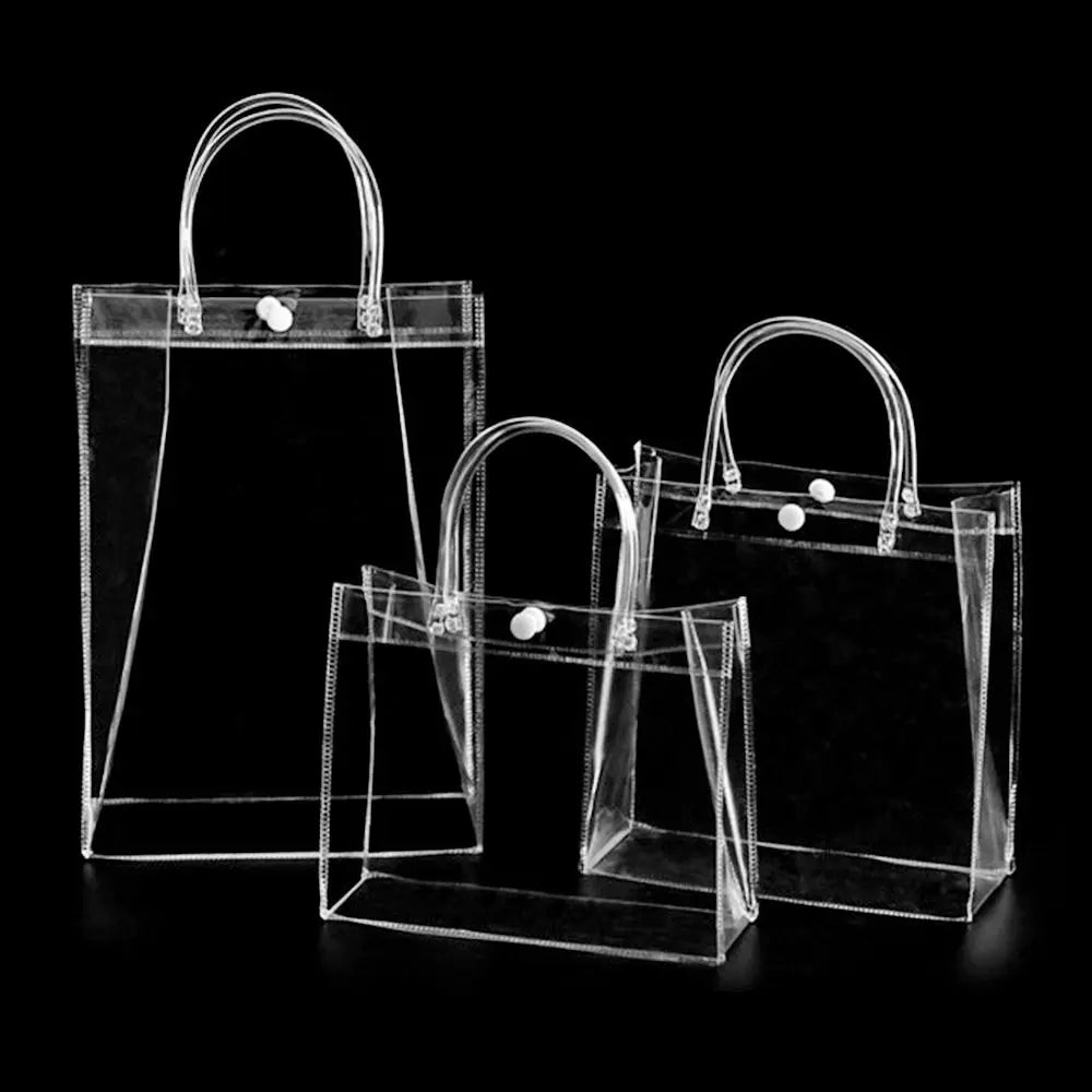 Clear PVC Candy Handbag — Transparent Jelly Tote Bag