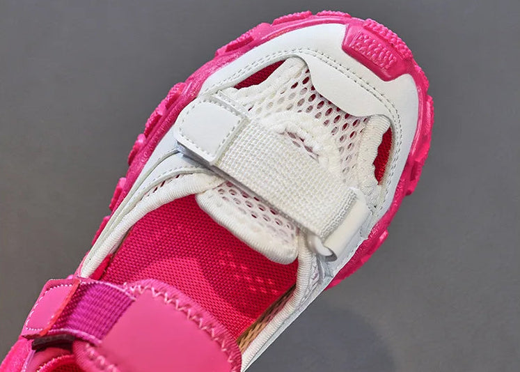 Children Sport Sandals for Girls Mesh Breathable Boys Sneaker Casual Beach Shoes Fashion Hollow Out Non-slip Flat Tenis Feminino