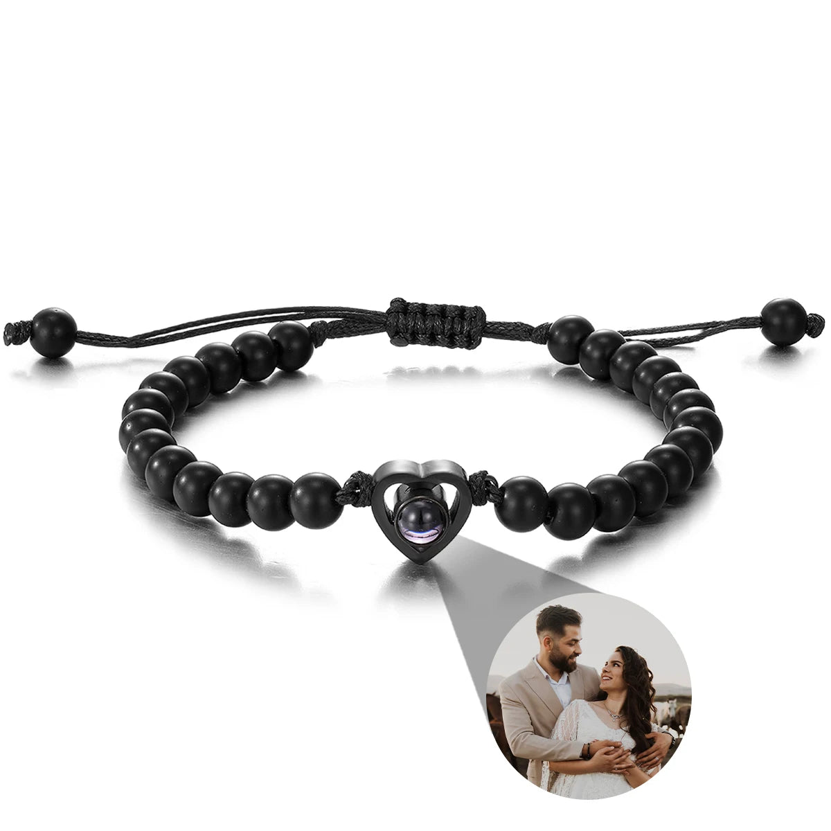 Personalized Photo Projection Bracelet — Custom Memory Jewelry