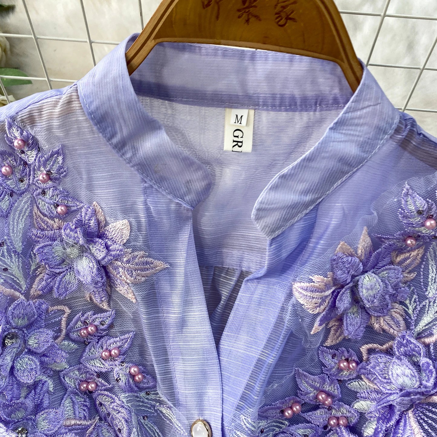 Elegant French Style round Neck Long Sleeve Dress Women's Spring Autumn Heavy Work Floral Embroidery A-Line Skirt Dress