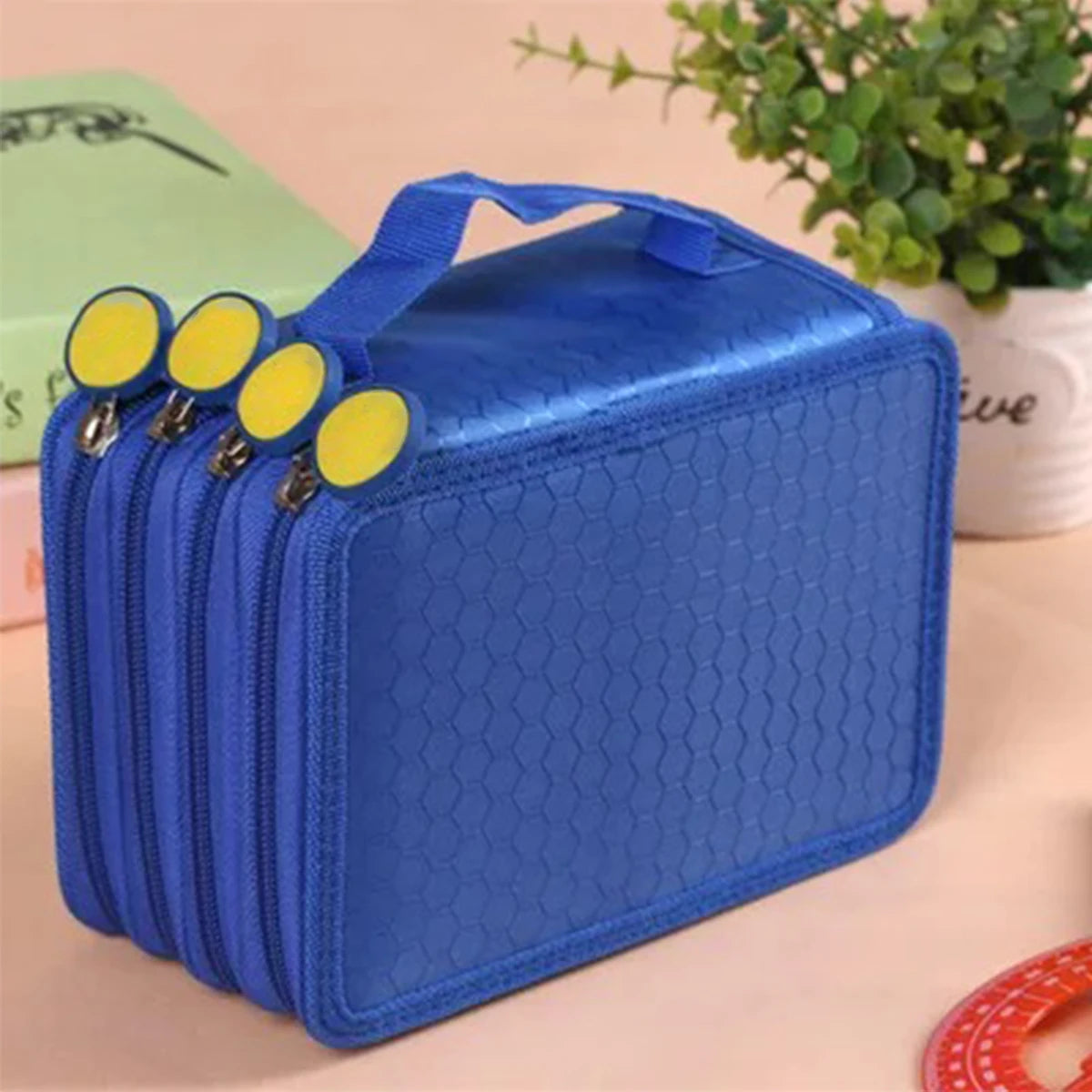 72 Holes Four Layers Pencil Case — Large Capacity Kawaii Pen Storage Bag