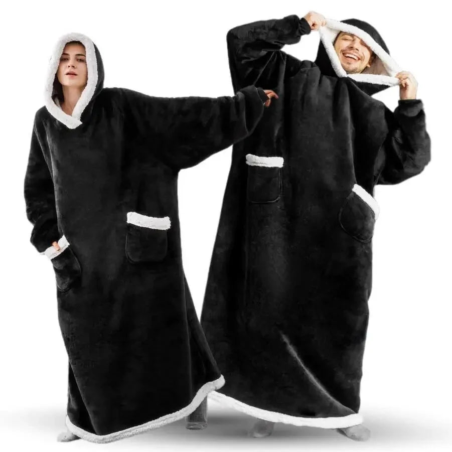 Oversized Wearable Fleece Blanket Hoodie