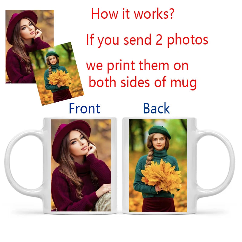 Personalized Photo Mug — Custom Name, Logo & Text