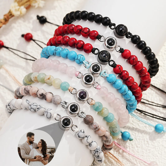 Personalized Photo Projection Bracelet — Custom Memory Jewelry