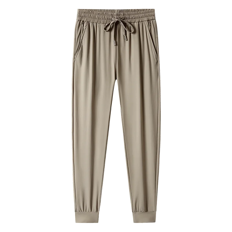 Men's Plus Size Ice Cool Casual Pants – Loose Elastic Waist Trousers (M–9XL)