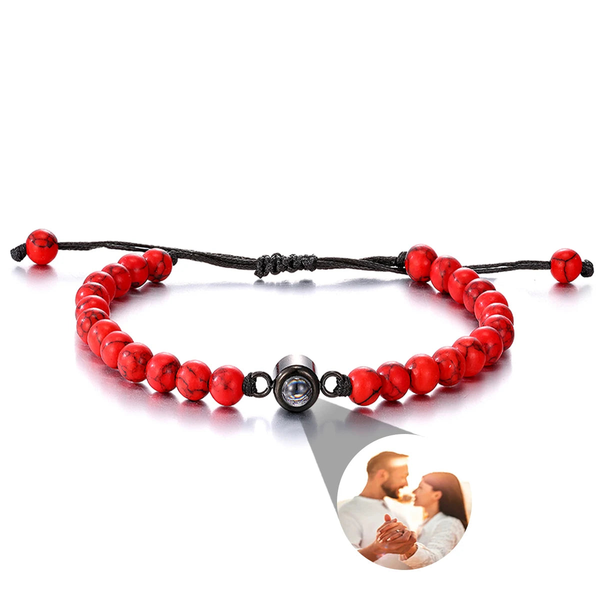 Personalized Photo Projection Bracelet — Custom Memory Jewelry