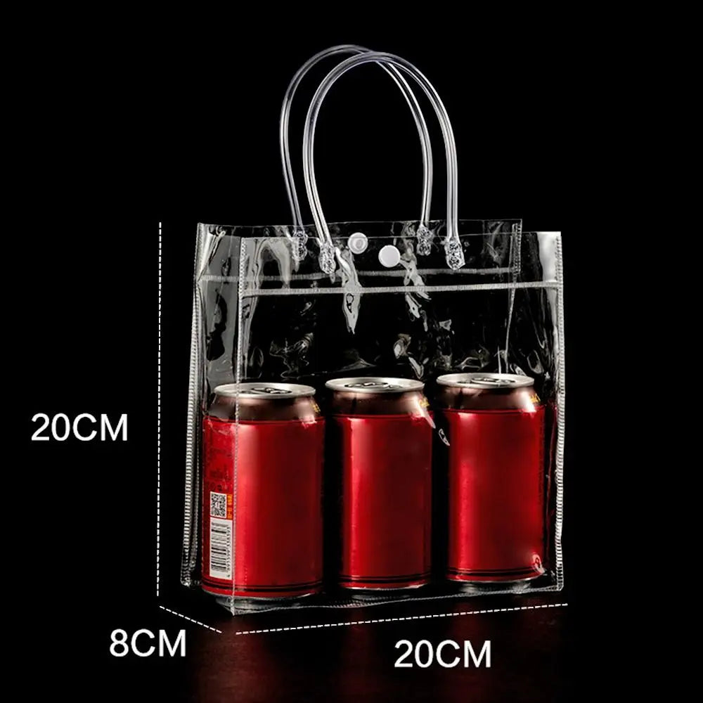 Clear PVC Candy Handbag — Transparent Jelly Tote Bag