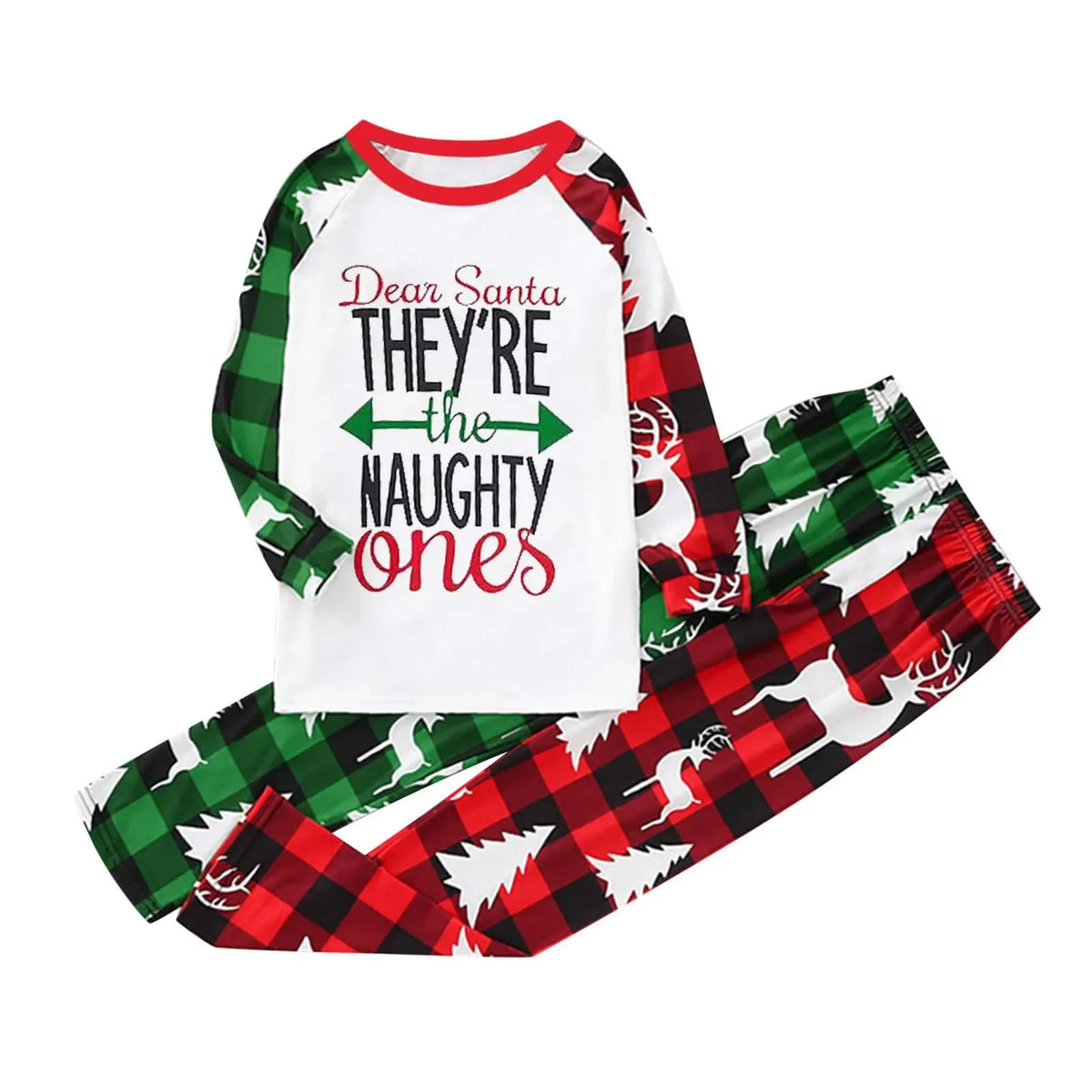 Naughty Ones Christmas Family Matching Pajamas