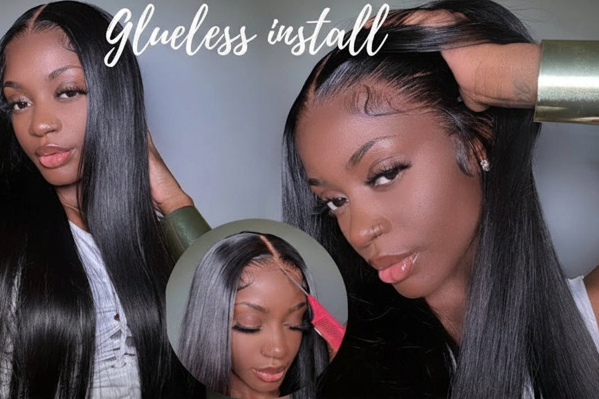 13x4 Pre-Everything Straight Human Hair Wig With Drawstring Glueless Ready To Wear
