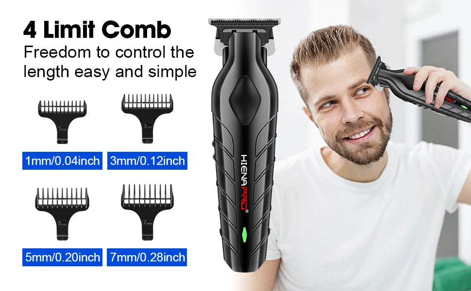HIENA Electric Hair Trimmer & Grooming Kit — Rechargeable Multi-Purpose Clipper