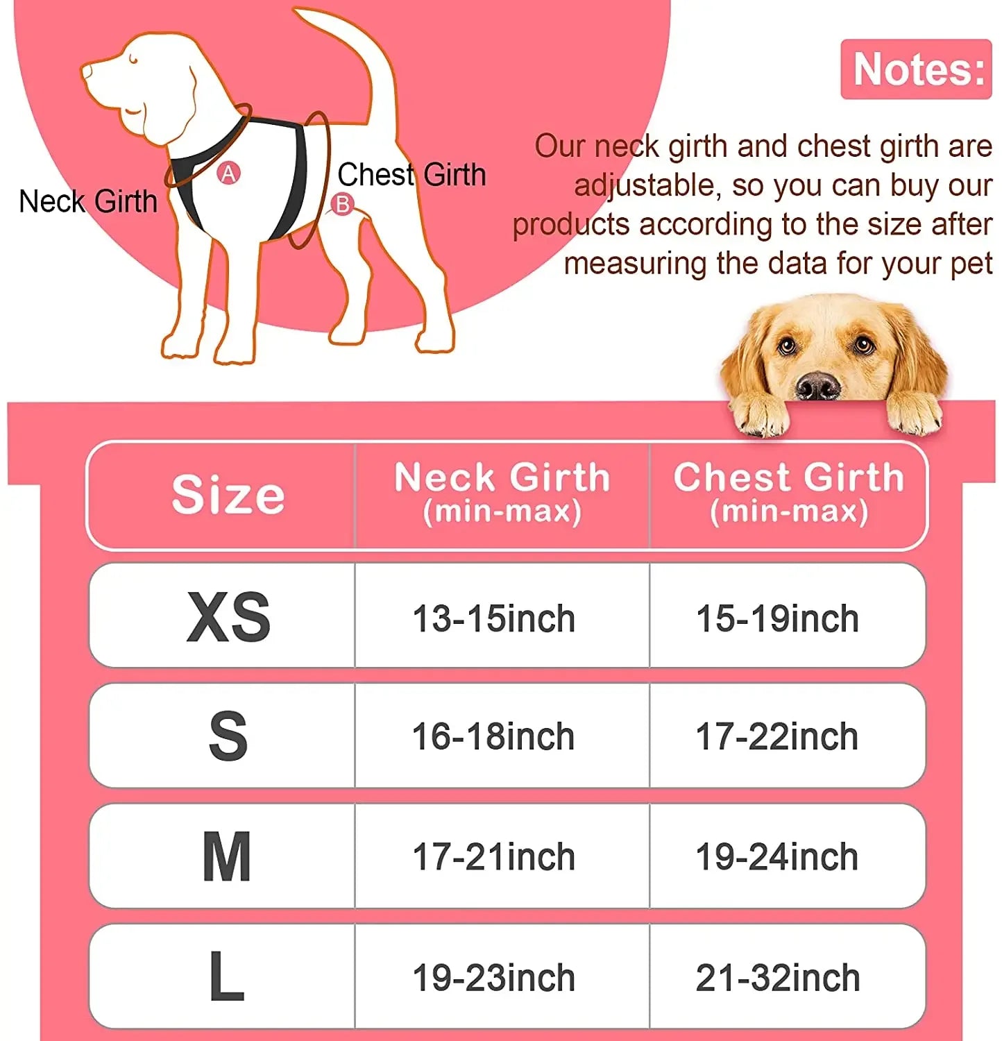 Personalized Dog Harness Suit Set — Vest, Collar, Leash, Scarf & More